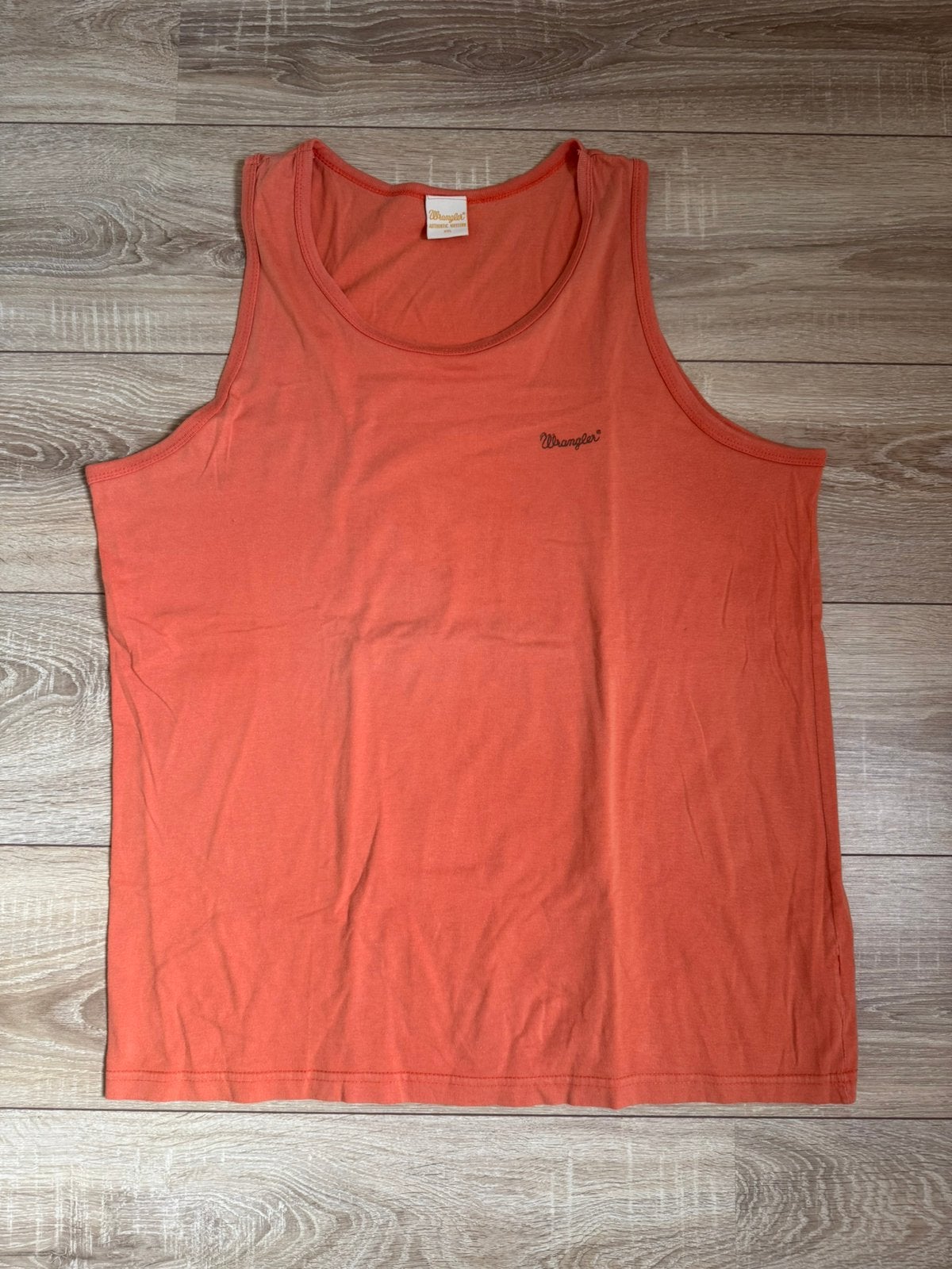 Wrangler Oranje Tanktop - Maat XXL, Kleding | Heren, Verzenden, Zo goed als nieuw, Overige maten, Oranje