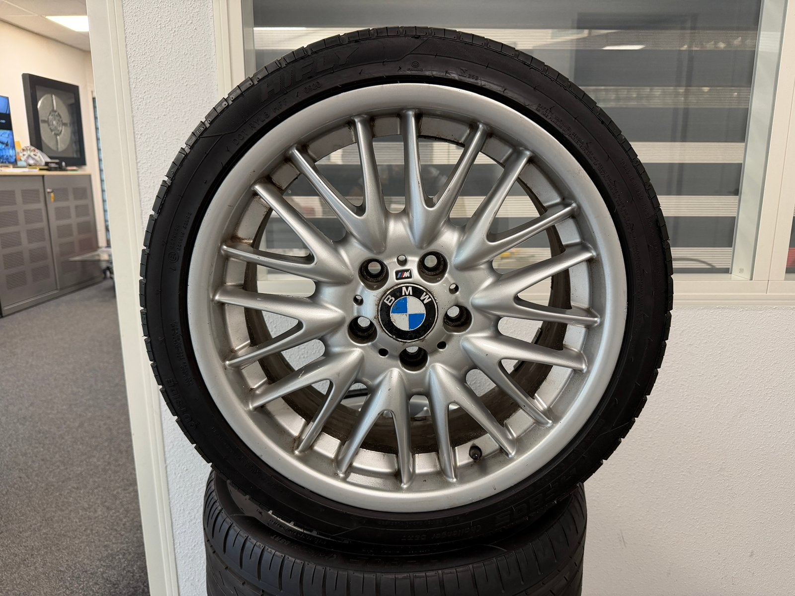 18 Inch Originele M Styling 72 M Style 72 Breedset ! E46 E90, 18 inch, Gebruikt, Banden en Velgen, Ophalen of Verzenden