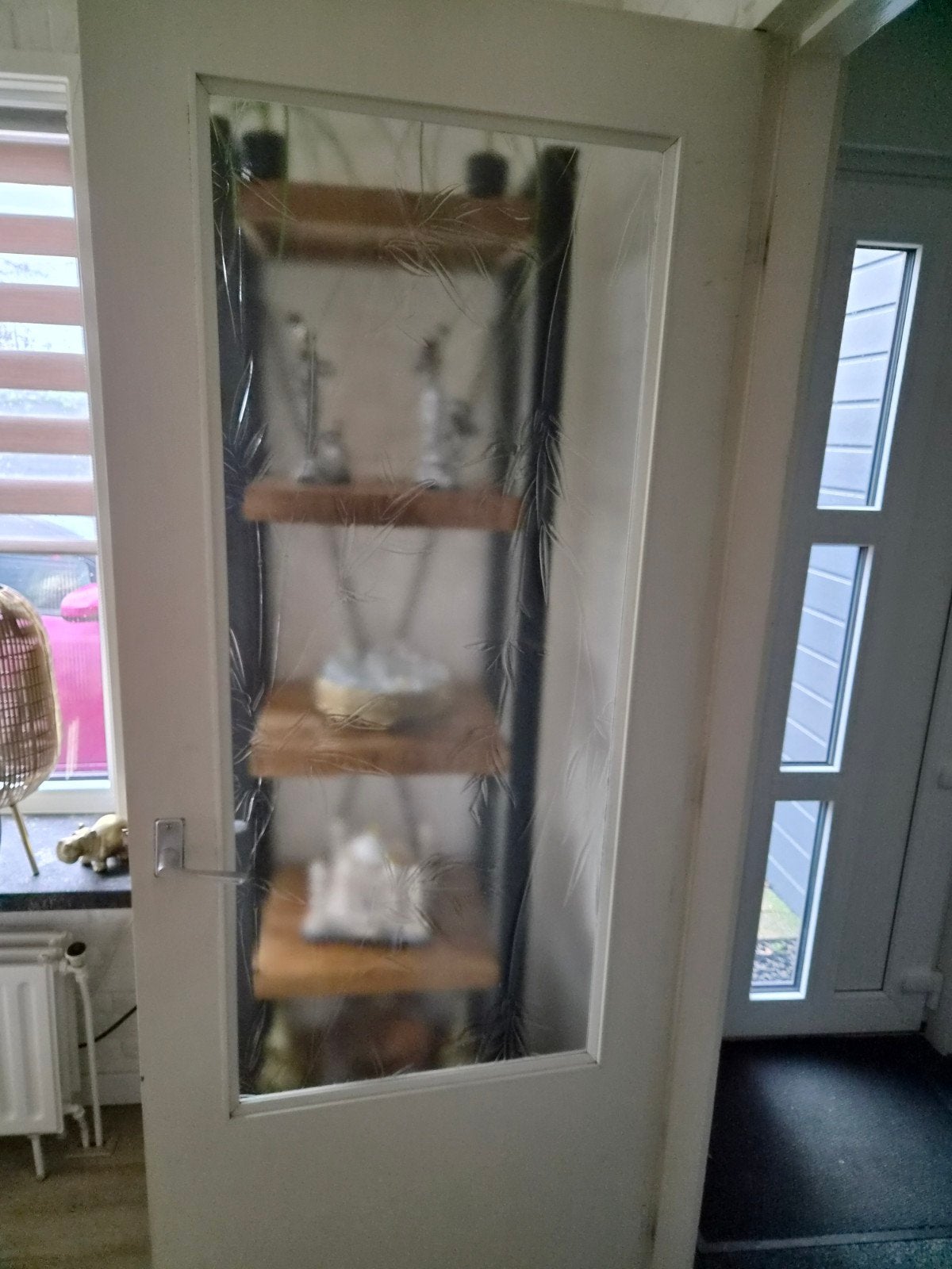stompe binnendeur, Gebruikt, Binnendeur, Ophalen of Verzenden, Glas