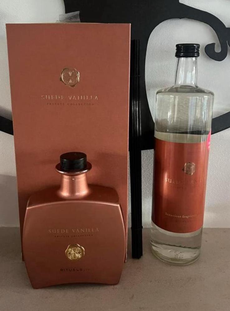 Rituals Suede Vanilla geurstokjes 450 ml & refill 1000 ml, Ophalen of Verzenden, Nieuw