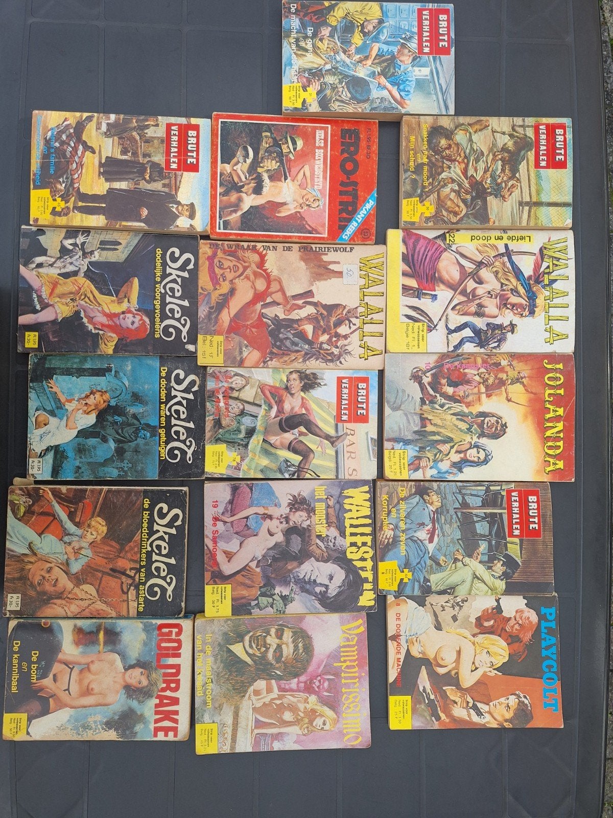 Collectie Brute Verhalen, Skelet, Walhalla, Jolanda strips, Ophalen of Verzenden