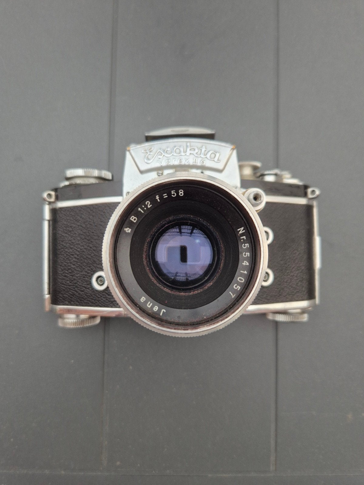 Exakta varex lla met Jena B 58mm f2, Audio, Tv en Foto, Fotocamera's Analoog, Ophalen of Verzenden, Spiegelreflex, Overige Merken