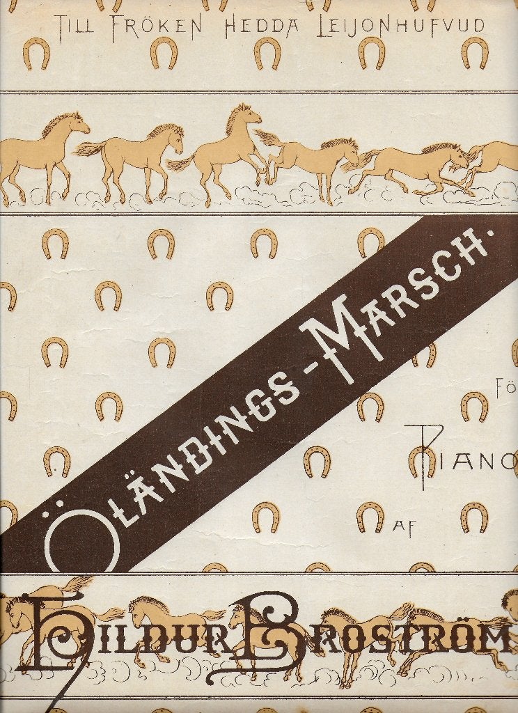 Bo1835 zweedse bladmuziek: olandings marsch 55, Ophalen of Verzenden, Gebruikt, Artiest of Componist, Populair