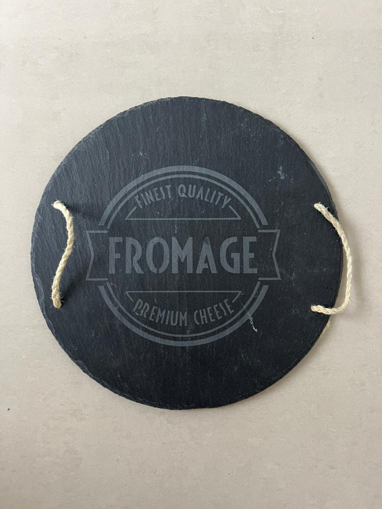 Nieuw Leistenen Kaasplank - Rond FINEST QUALITY FROMAGE, Ophalen of Verzenden, Nieuw
