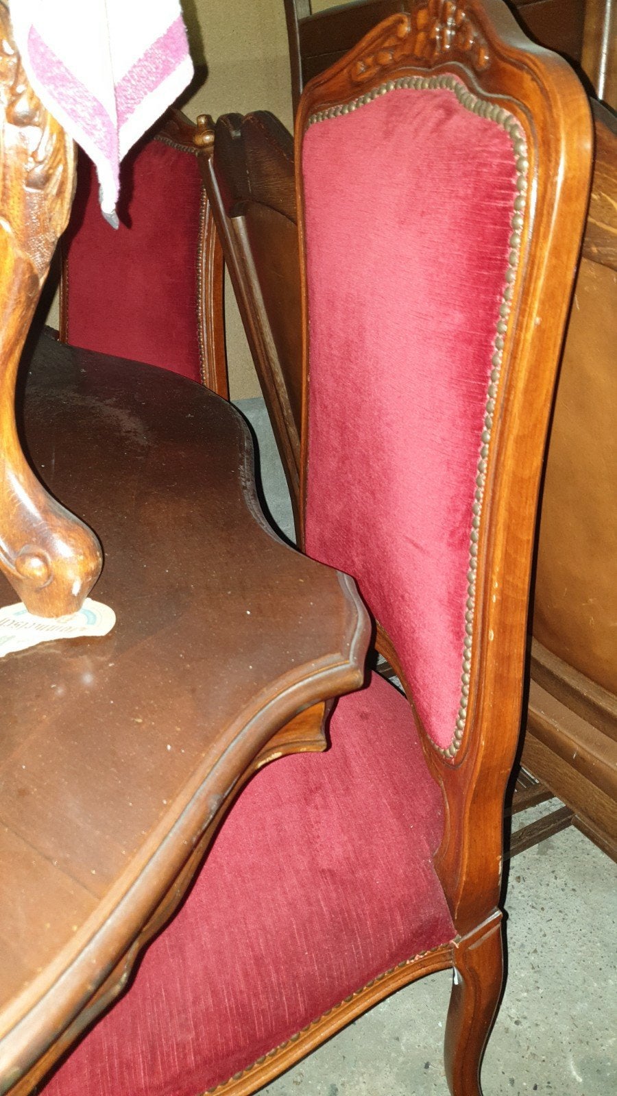 Barok Eetkamer: Tafel met 6 Stoelen, Ophalen