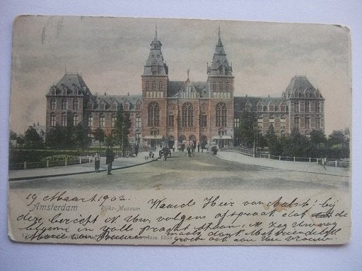 P291 Amsterdam - Rijksmuseum - 1902, Verzenden, Voor 1920, Gelopen, Noord-Holland