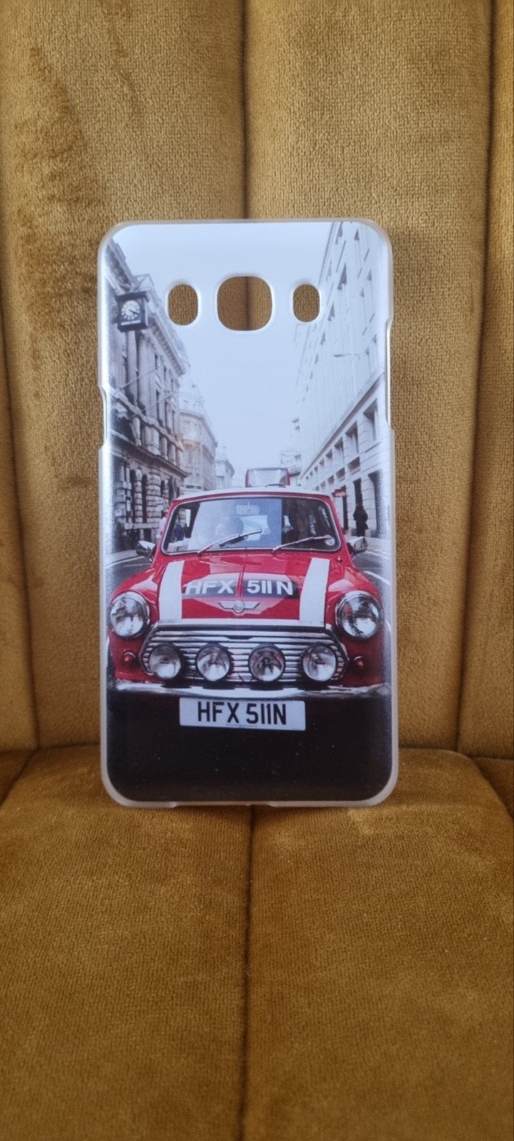 Samsung Galaxy J5 telefoonhoesje Mini Cooper, Ophalen of Verzenden, Nieuw, Overige modellen, Frontje of Cover