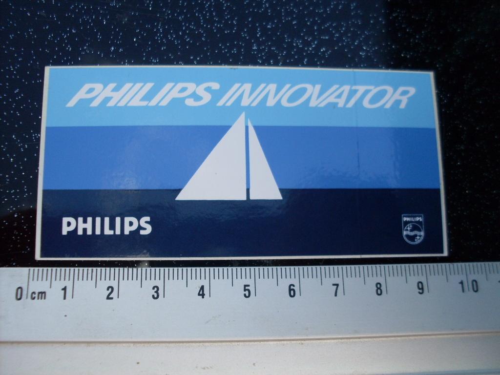 sticker philips innovator zeilen logo, Verzamelen, Stickers, Verzenden, Zo goed als nieuw, Merk