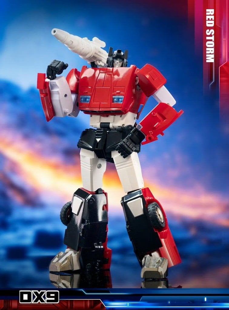 DX9 Red Storm Masterpiece Sideswipe Transformer Figuur, G1, Ophalen of Verzenden, Zo goed als nieuw, Autobots