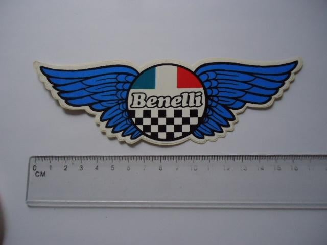 sticker oud BENELLI motorfiets motorrace Italie motorsport, Verzenden, Zo goed als nieuw, Bedrijf of Vereniging