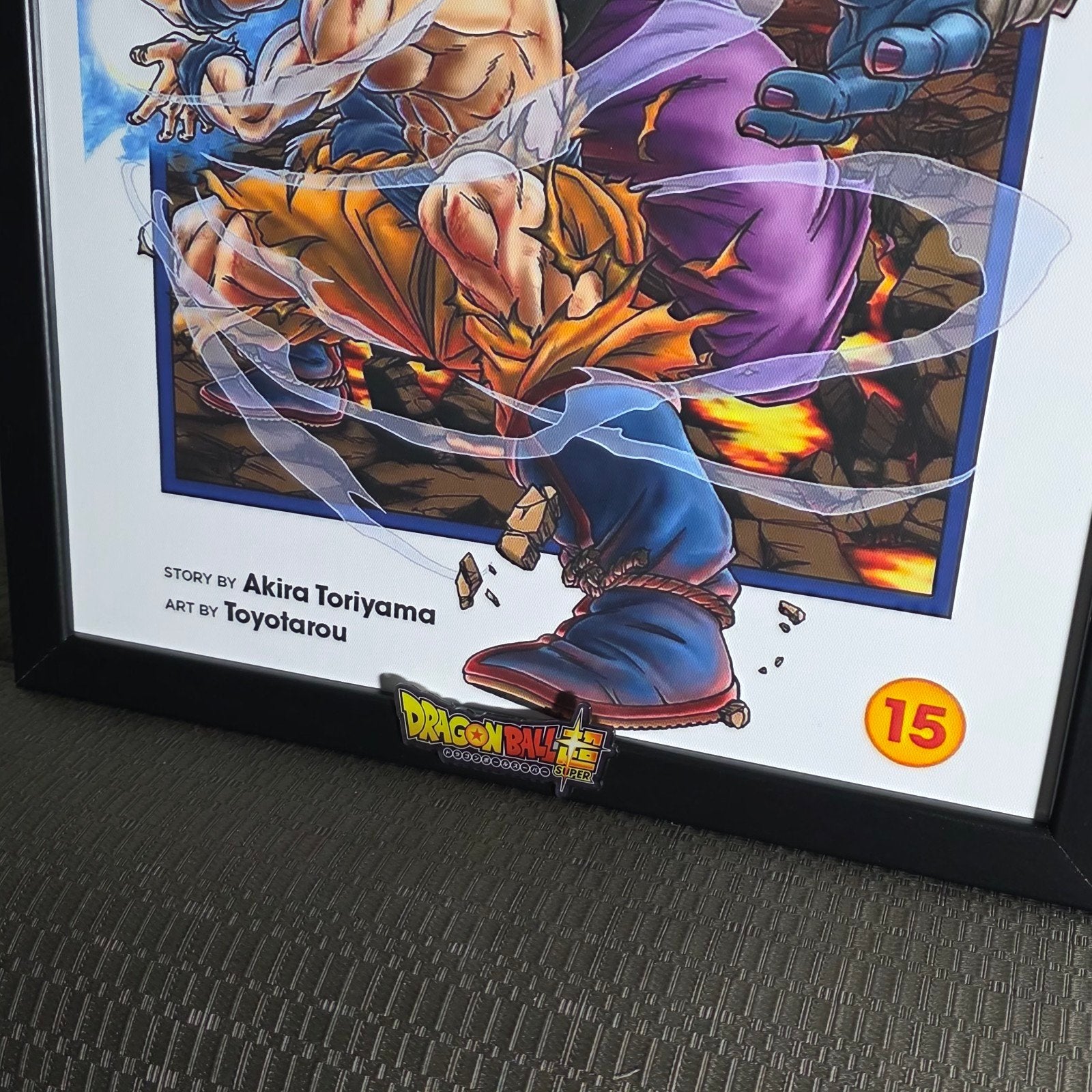 Dragon Ball Super Manga Vol 15 Ingelijste Poster 30x40cm, Verzamelen, Rechthoekig Staand, Met lijst, Nieuw, Ophalen of Verzenden