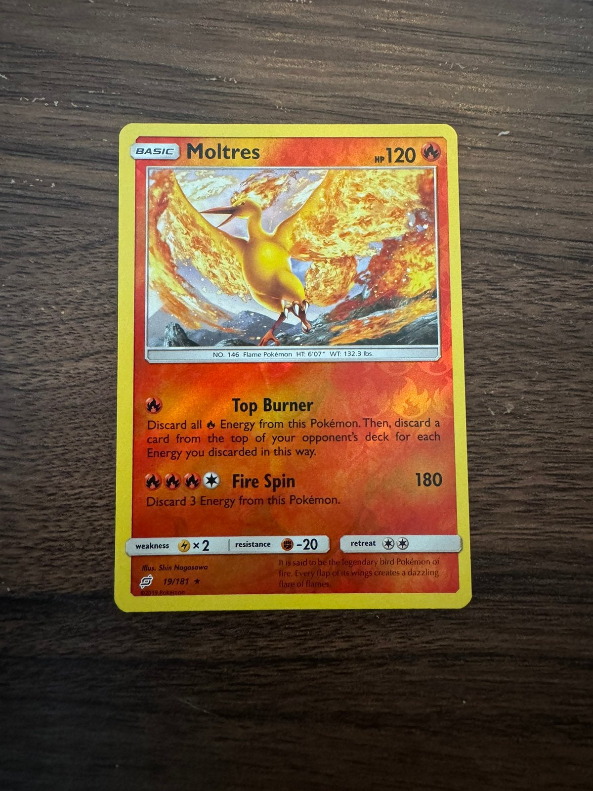 Pokemon Kaart - Moltres, Ophalen of Verzenden, Zo goed als nieuw