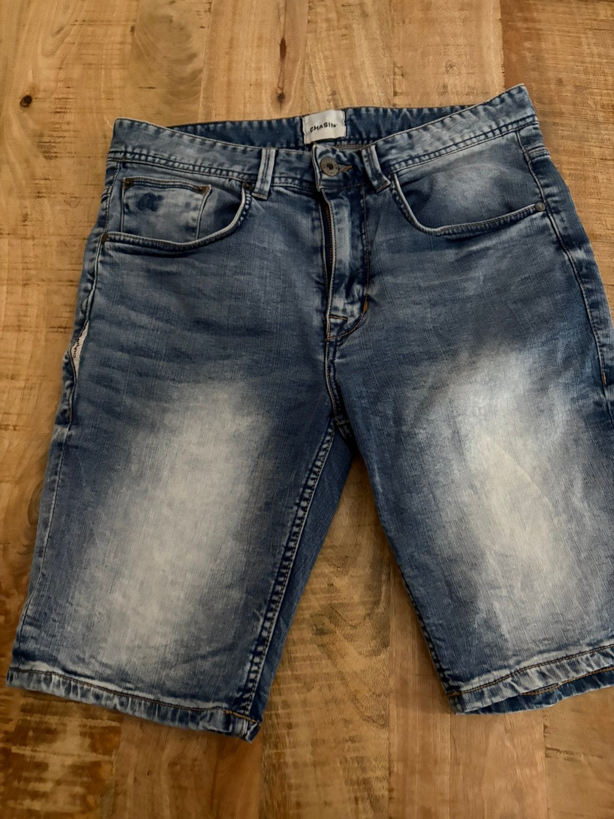 Zgan korte spijkerbroek voor heren/jongens, Ophalen, Zo goed als nieuw, Blauw, W32 (confectie 46) of kleiner