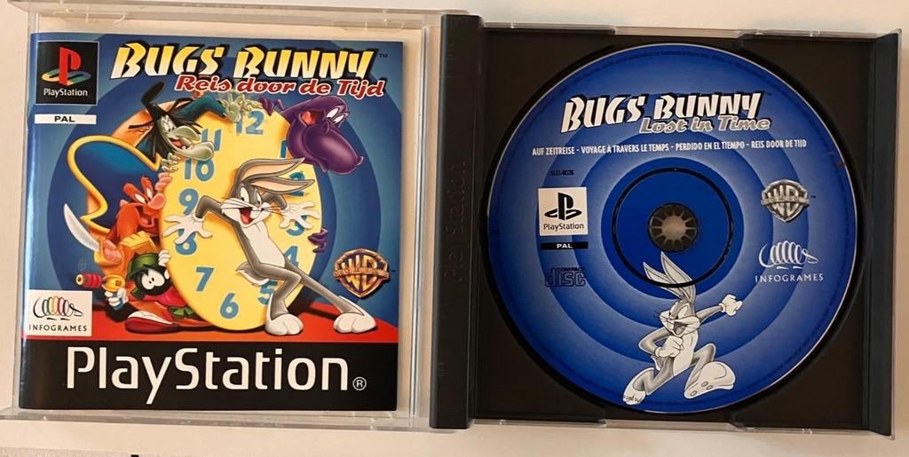 Bugs Bunny: Reis door de Tijd (PS1), Gebruikt, 1 speler, Ophalen of Verzenden, Vanaf 3 jaar