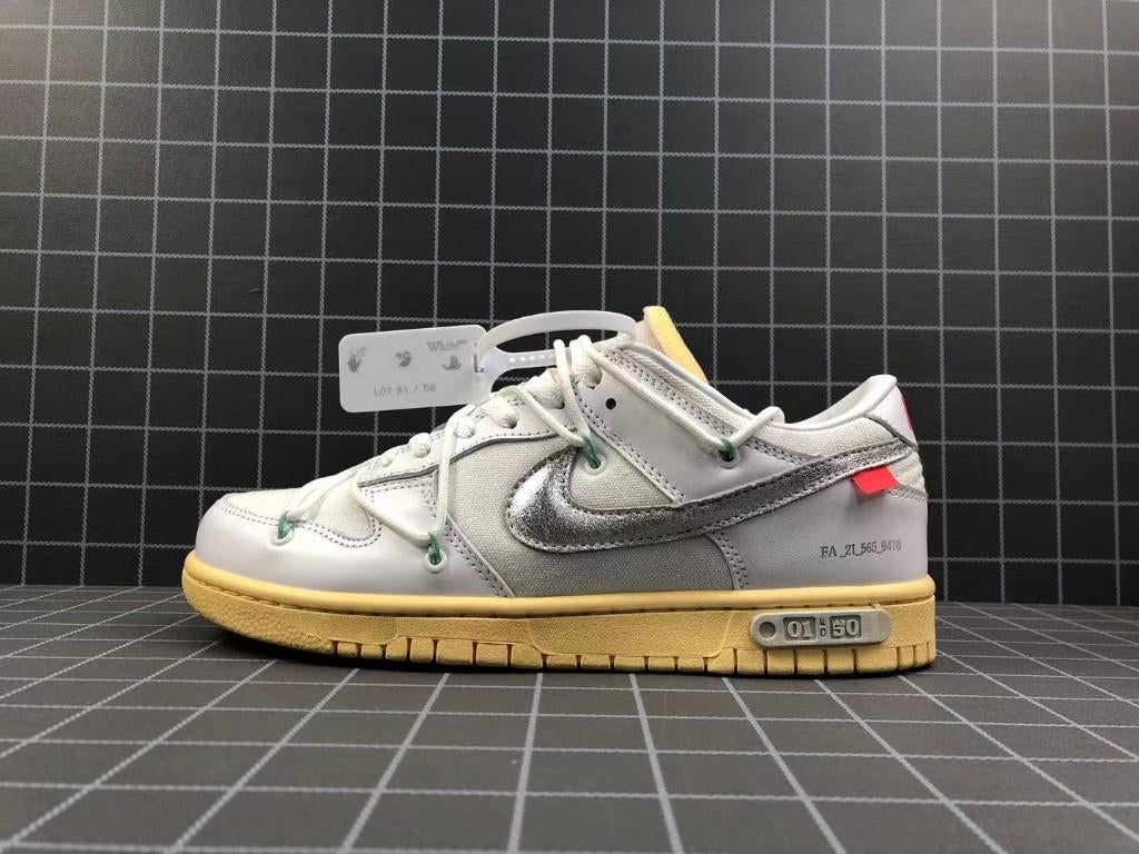 Nike Dunk Low | Off-White Lot 1, Nike SB, Wit, Nieuw, Ophalen of Verzenden