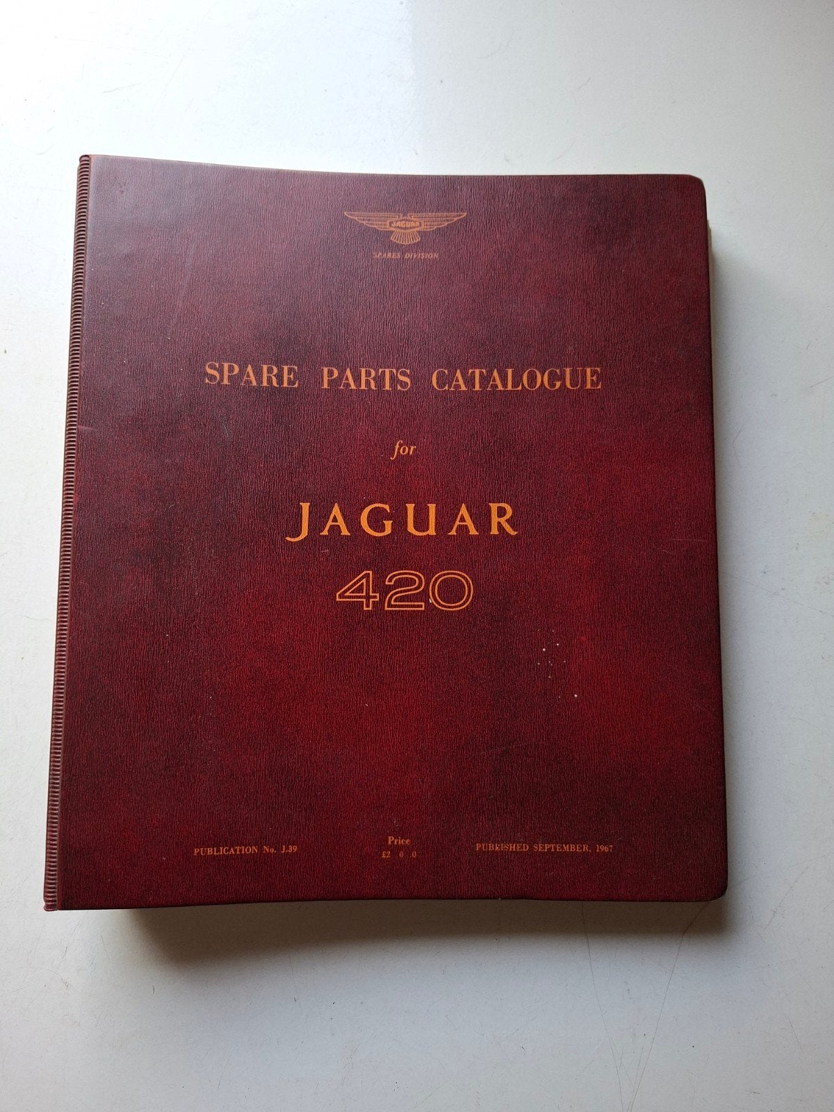 Jaguar 420 Onderdelen Catalogus - Origineel (1967), Ophalen of Verzenden, Gelezen