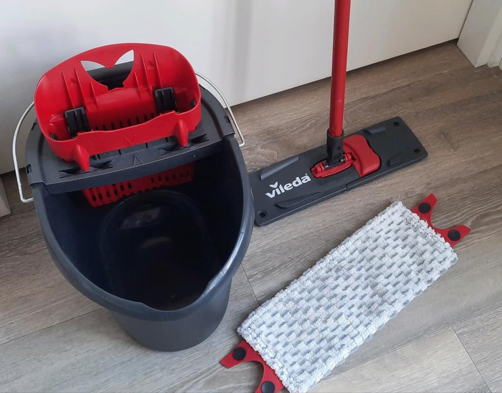 Vileda Wring & Clean Mop en Emmer Set, Ophalen, Dweilemmer, -bak, of -wagen