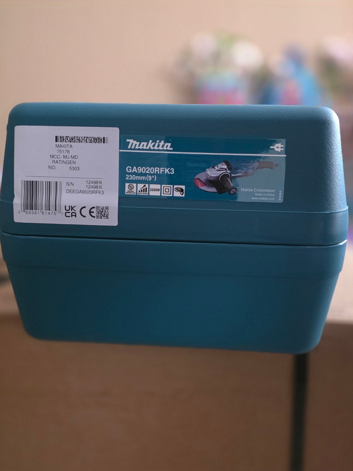 Makita GA9020RFK3 Haakse slijper 2200W 230mm Softstart NIEUW, Ophalen, Nieuw, Haakse slijper, Makita