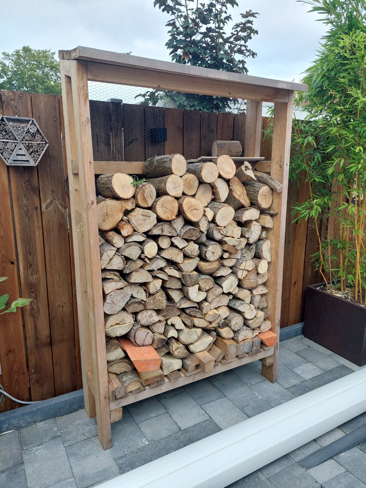 Houthok compleet met hout, Tuin en Terras, Haardhout, Minder dan 3 m³, Ophalen