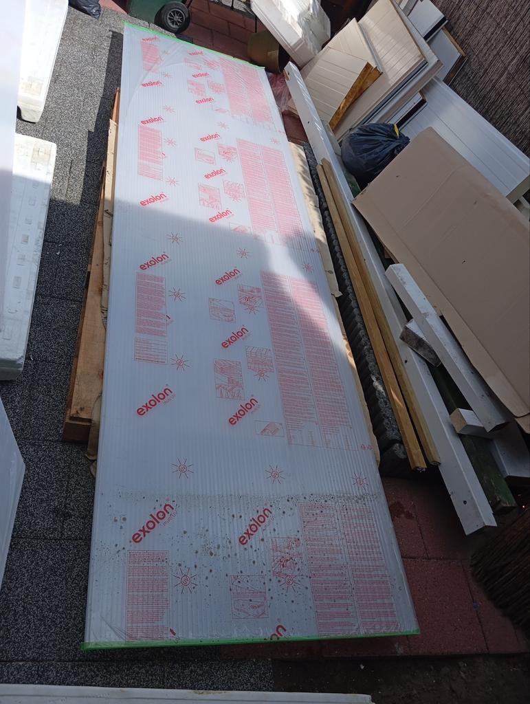 Exolon Polycarbonaat Plaat - Nieuwstaat, Ophalen, Nieuw