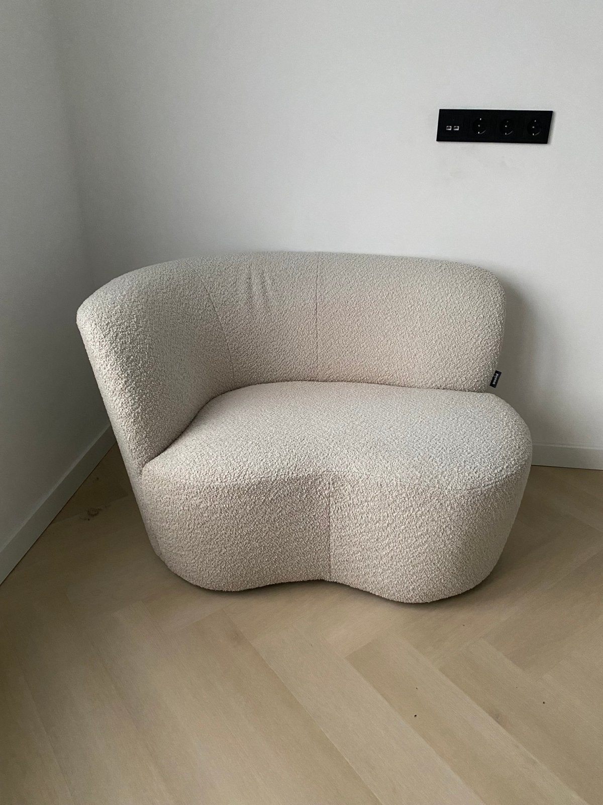 Wood teddy bankje  van karwei, Huis en Inrichting, Ophalen, Zo goed als nieuw, Stof, 75 tot 100 cm