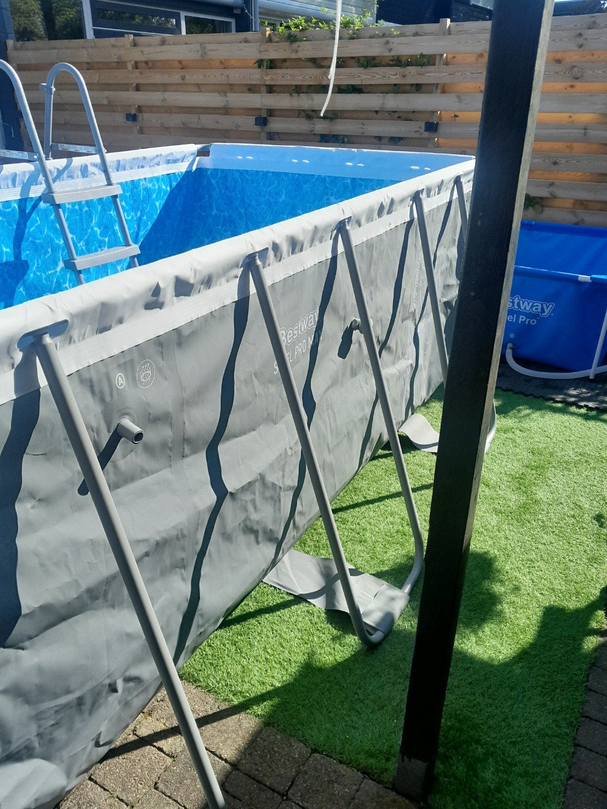 bestway zwembad 412x201x122, Gebruikt, 200 tot 300 cm, Rechthoekig, Ophalen