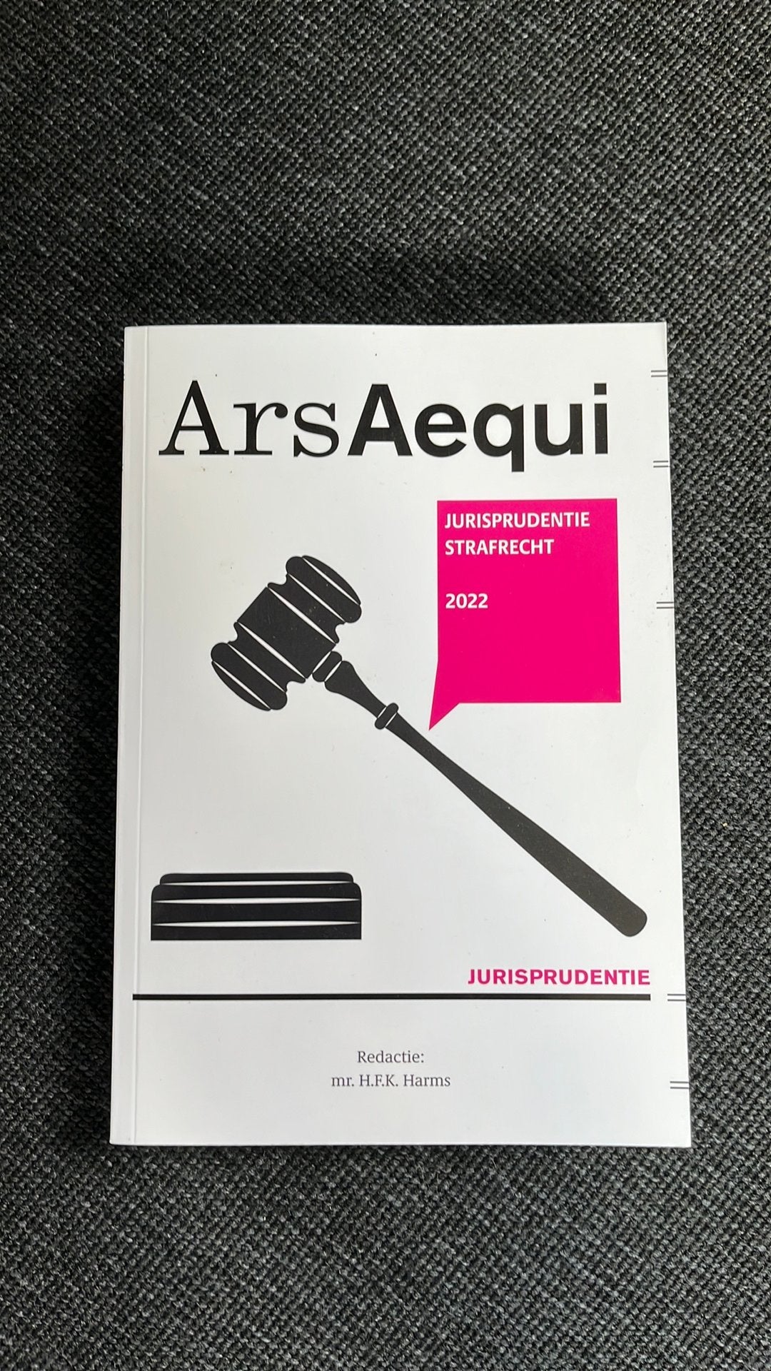Ars Aequi Jurisprudentie strafrecht 2022, Ophalen of Verzenden, Gamma, Nieuw, WO