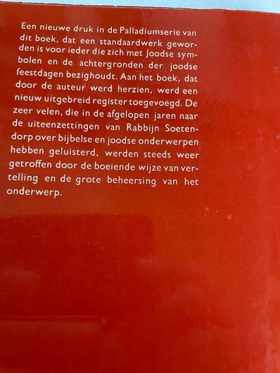 Symboliek der Joodse Religie - Dr. J. Soetendorp, Ophalen of Verzenden, Gelezen, Jodendom