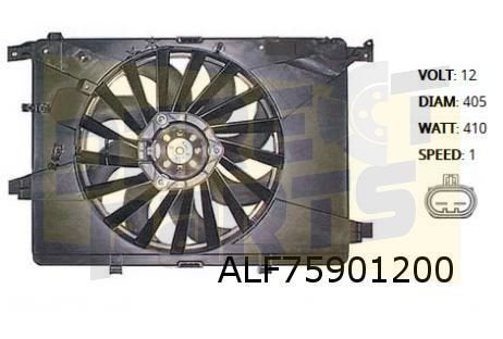 Alfa Romeo 159 (10/05)-(10/12) ventilatorunit (1.9JTD / 1.8i, -, -, Nieuw, Ophalen of Verzenden