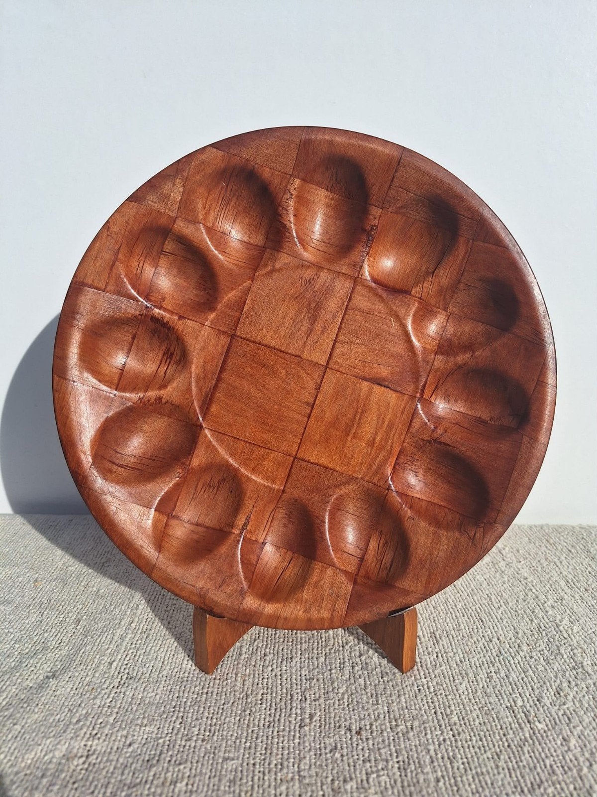 vintage  houten eierschaal, Ophalen of Verzenden, Zo goed als nieuw, X, Hout
