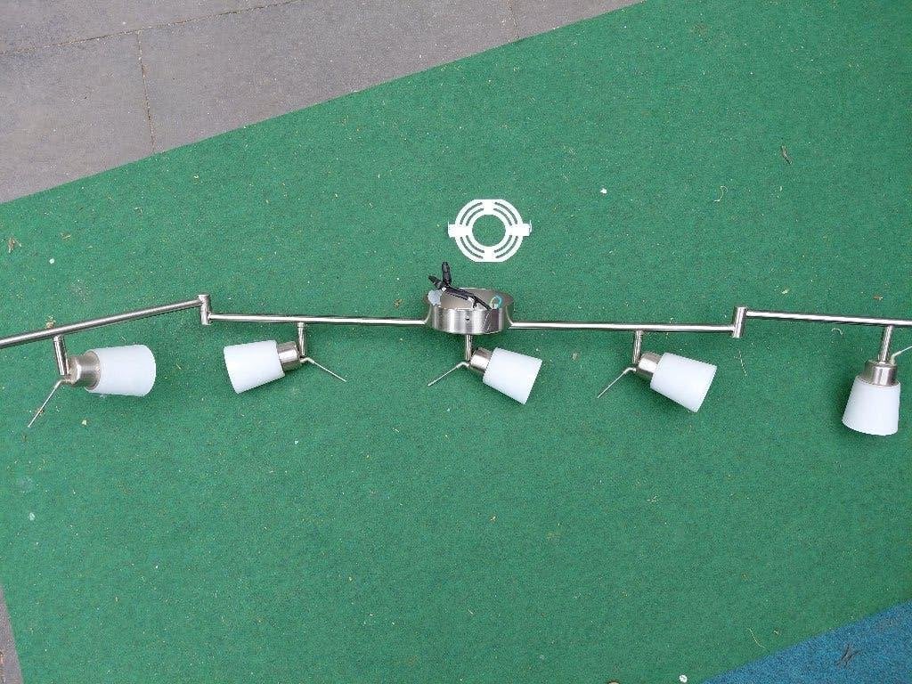 TIDIG Plafondspot met 5 spots (incl. 3 extra lampenpitjes), Ophalen, Gebruikt, LED, Metaal