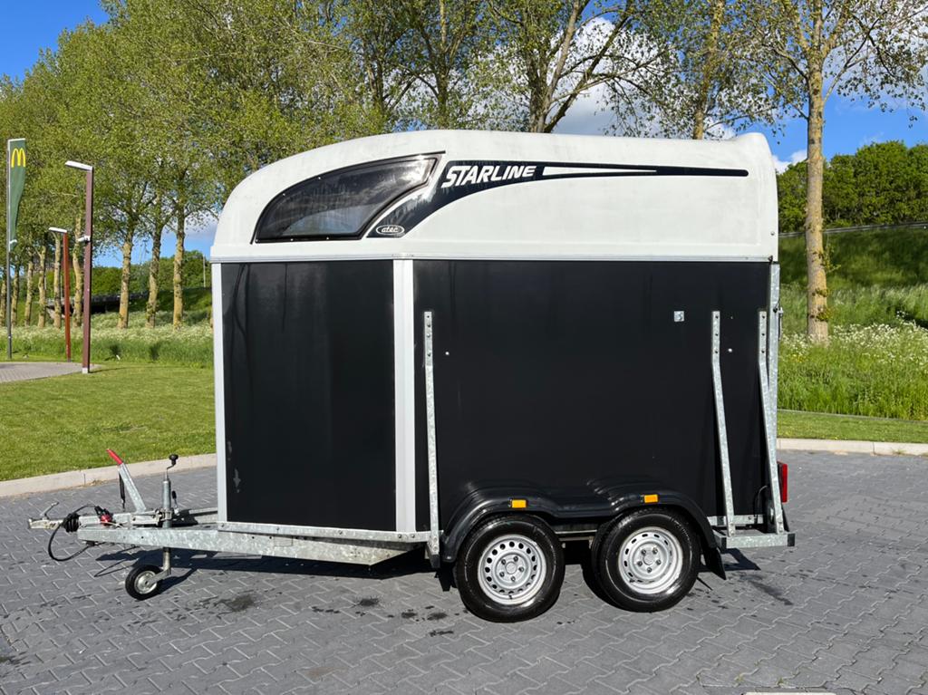 Atec starline 1,5 paards trailer, Ophalen of Verzenden, Gebruikt, Hout, 1½-paards trailer