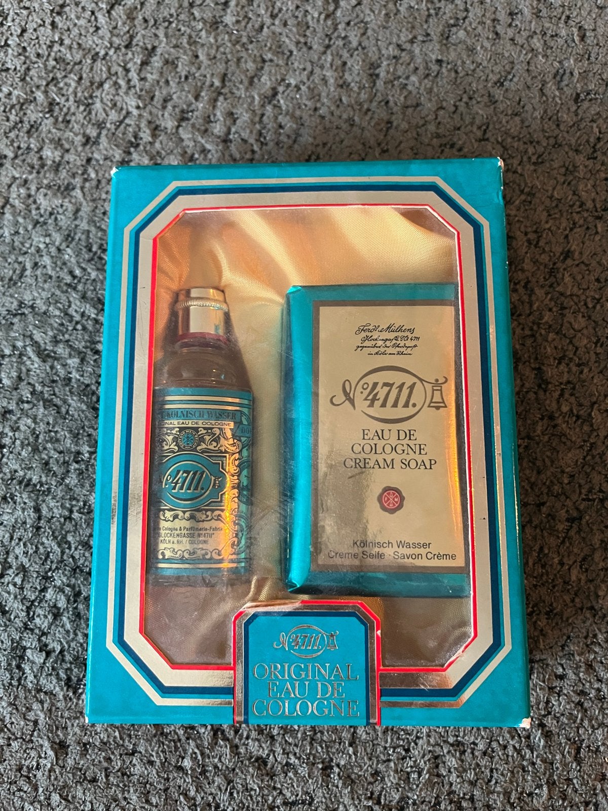 Vintage 4711 Parfumset Jaren '70 - Ongeopend & Vol, Ophalen of Verzenden, Nieuw