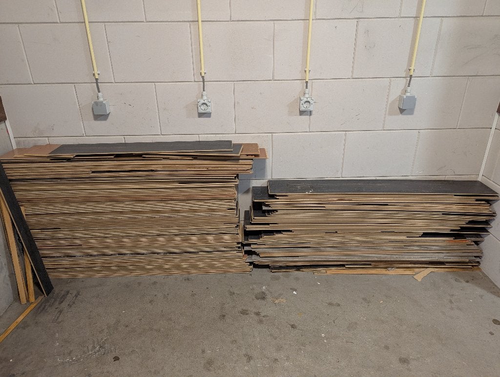 Laminaat planken, Ophalen, Gebruikt, 50 tot 150 cm, 5 tot 10 m²