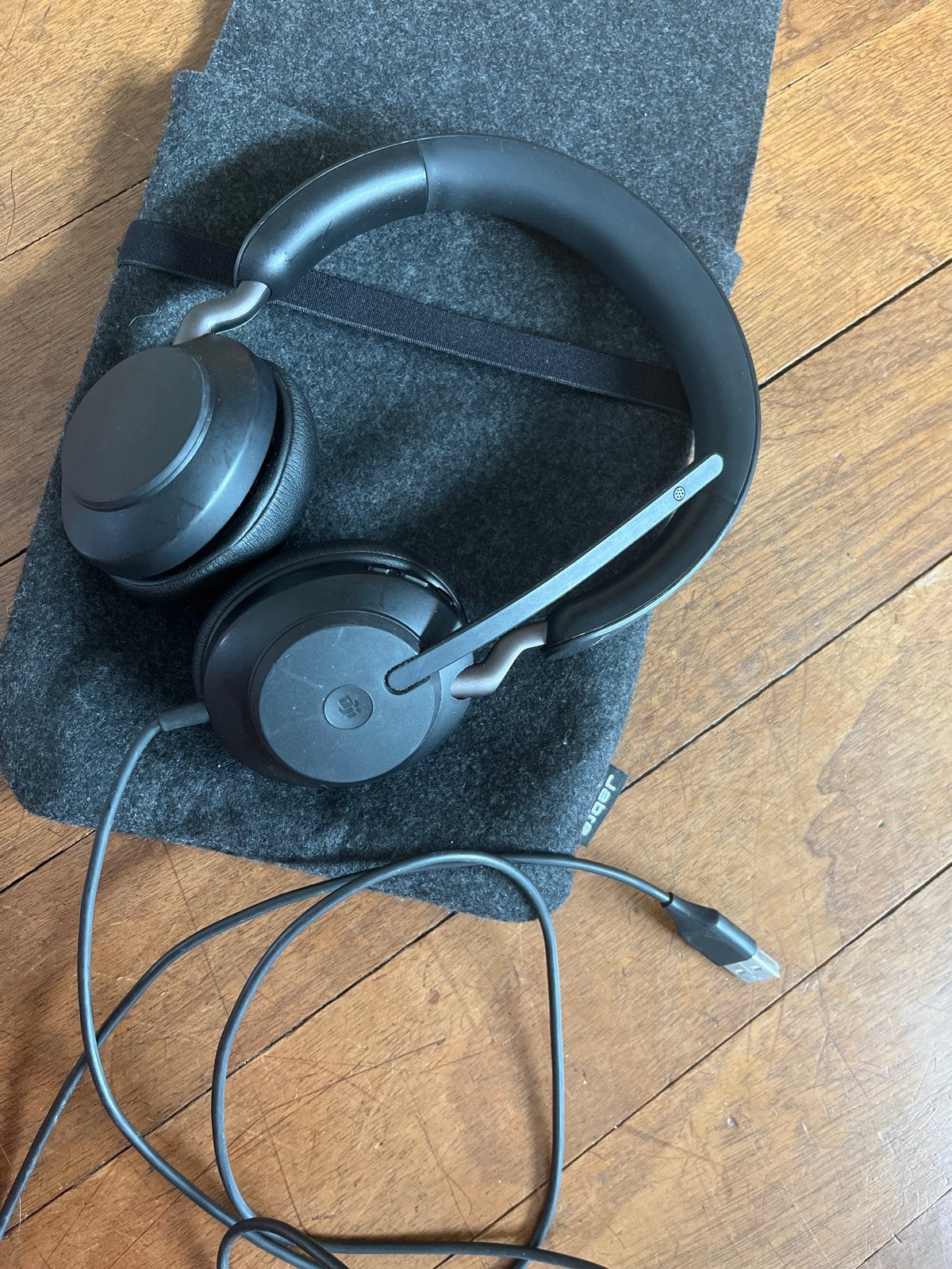Jabra Evolve2 40 - Headset met Microfoon, Audio, Tv en Foto, Koptelefoons, Bluetooth, On-ear, Ophalen of Verzenden, Zo goed als nieuw