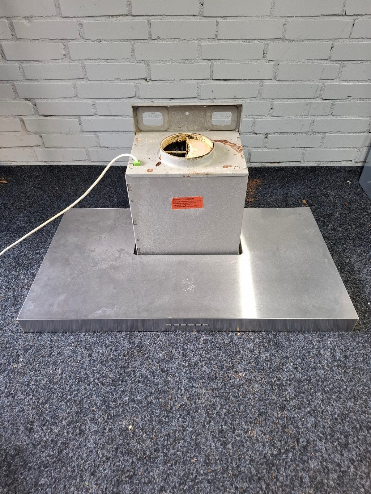 Bosch afzuigkap 90cm, Ophalen, Gebruikt, Vrijstaand, Wandschouwkap