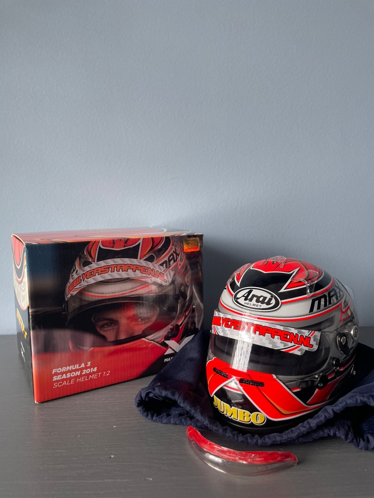 Max Verstappen helm 1:2 2014 Formula 3, Ophalen of Verzenden, Nieuw, Formule 1