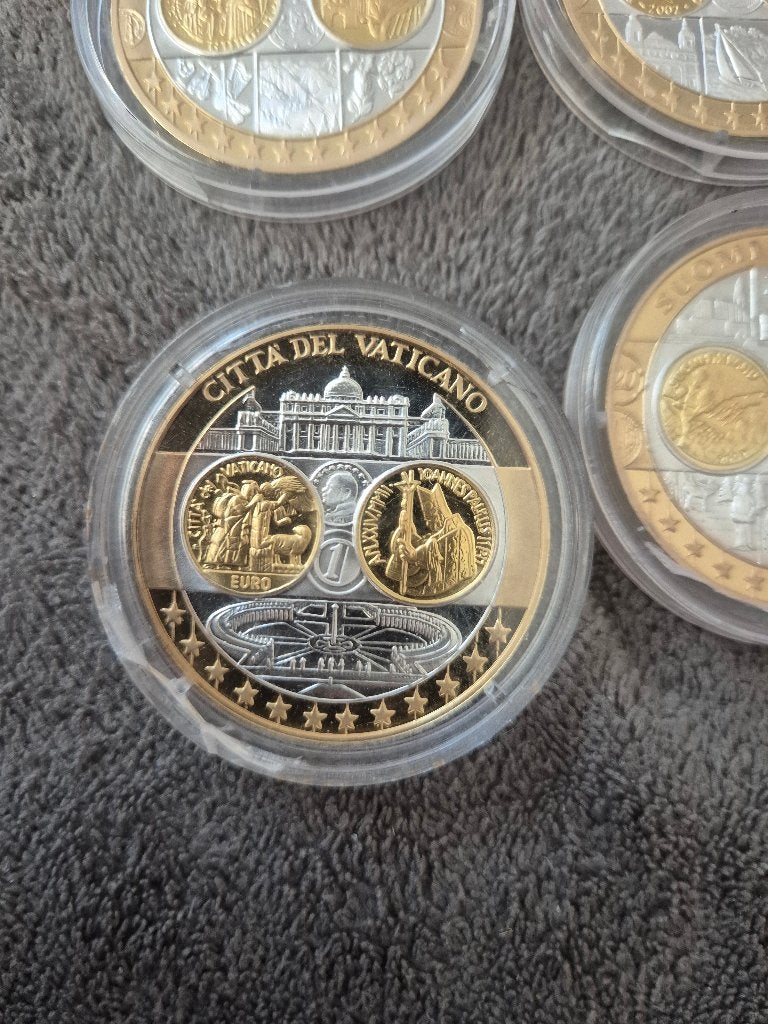 Euromunten uit 2002, Ophalen, Setje, Zilver, Overige landen