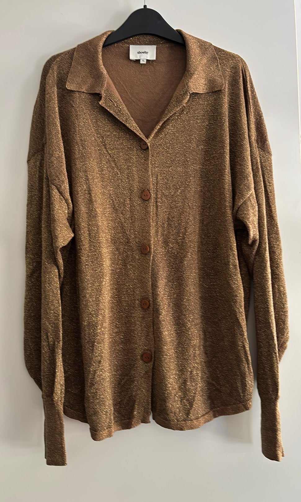 Blouse shoeby XL, Kleding | Dames, Ophalen of Verzenden, Zo goed als nieuw, Maat 46/48 (XL) of groter, Bruin