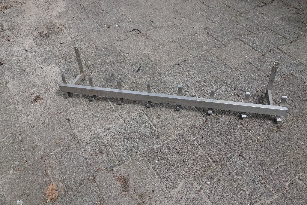 kapstok 145 cm bred  rvs, Gebruikt, Minder dan 100 cm, Metaal, Ophalen