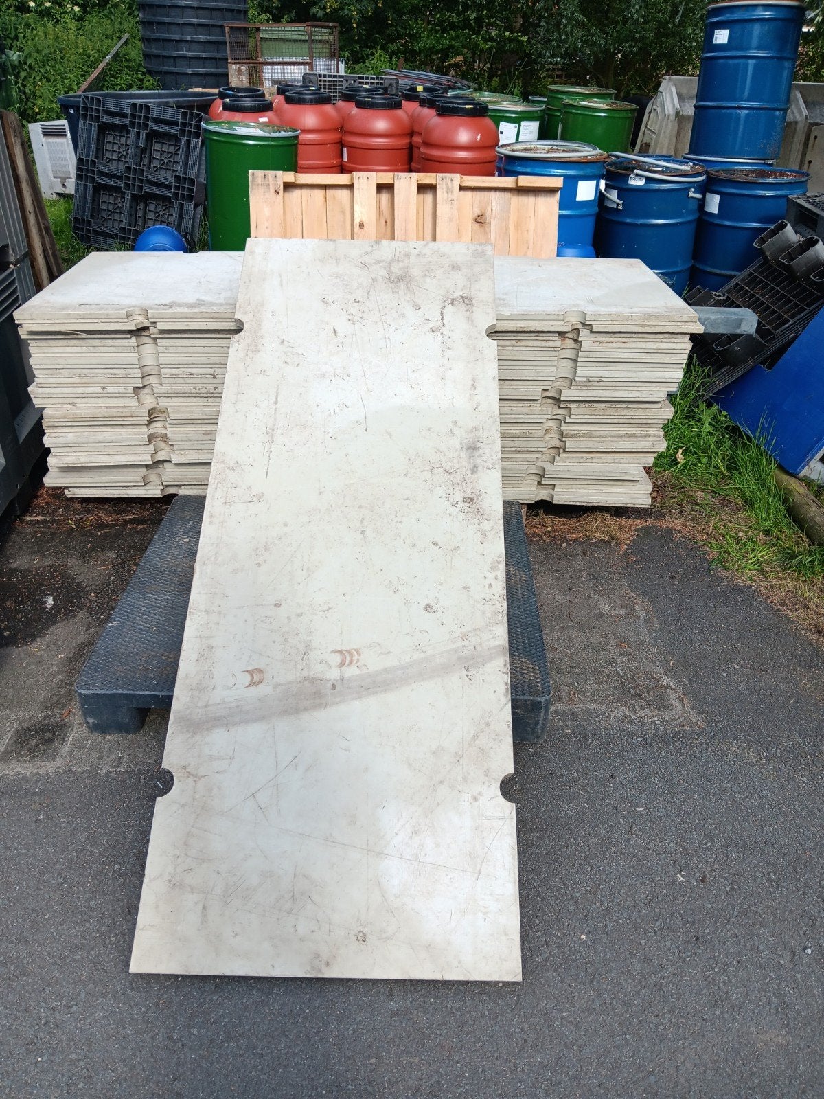 Kunststof platen 206x76x2 cm, Ophalen of Verzenden, Gebruikt