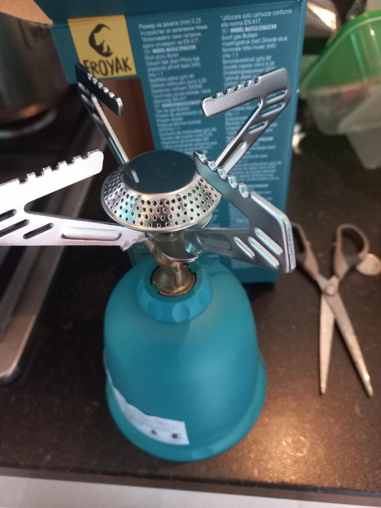 FROYAK camping gas kooktoestel gas stove 10E, Caravans en Kamperen, Ophalen of Verzenden, Nieuw