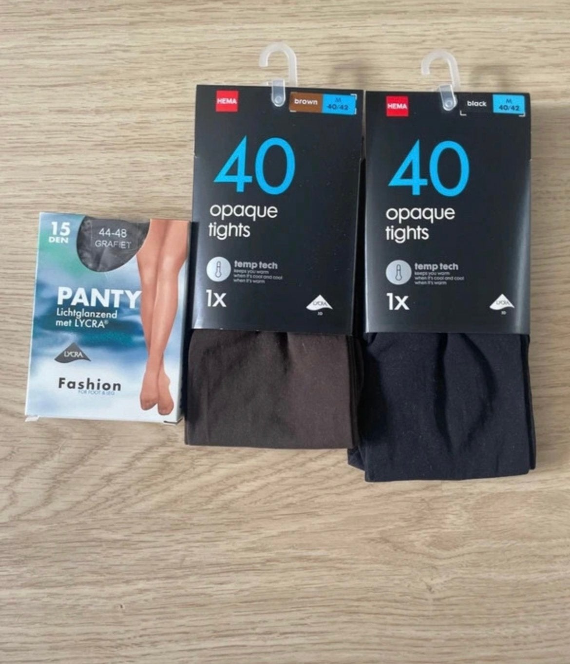 3x panty, Zwart, Nieuw, Maat 40/42 (M), Ophalen of Verzenden