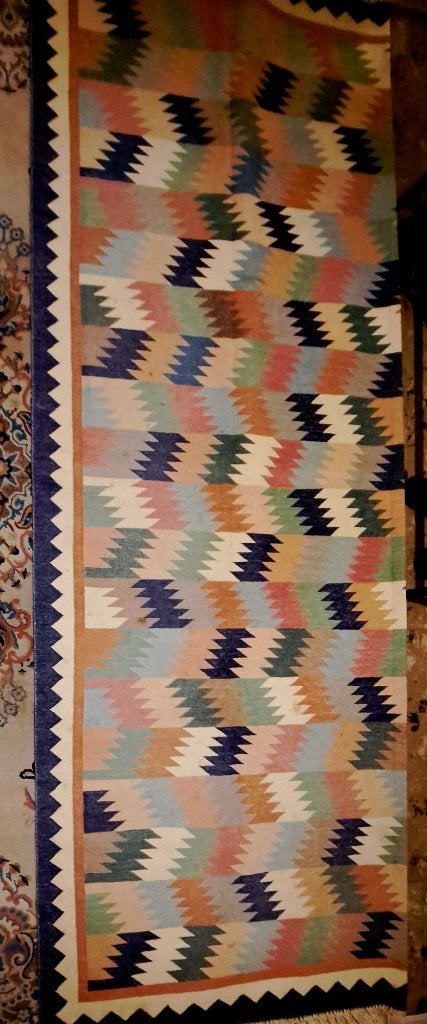 mooie multicolor perzisch, oosterse kelim tapijt, 150 tot 200 cm, 200 cm of meer, Ophalen of Verzenden, Zo goed als nieuw