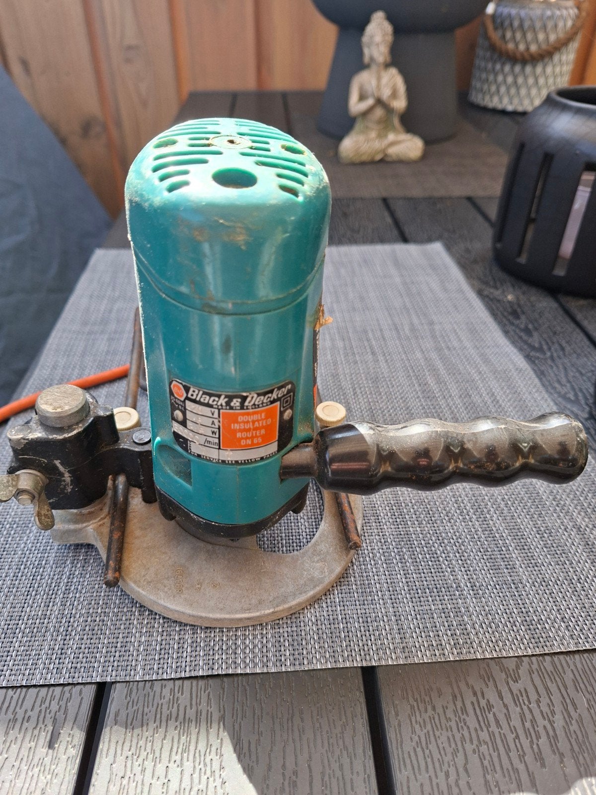 Vintage Black & Decker Bovenfrees - Goed Werkende Staat, Gebruikt, Ophalen of Verzenden, Black & Decker, Bovenfrees