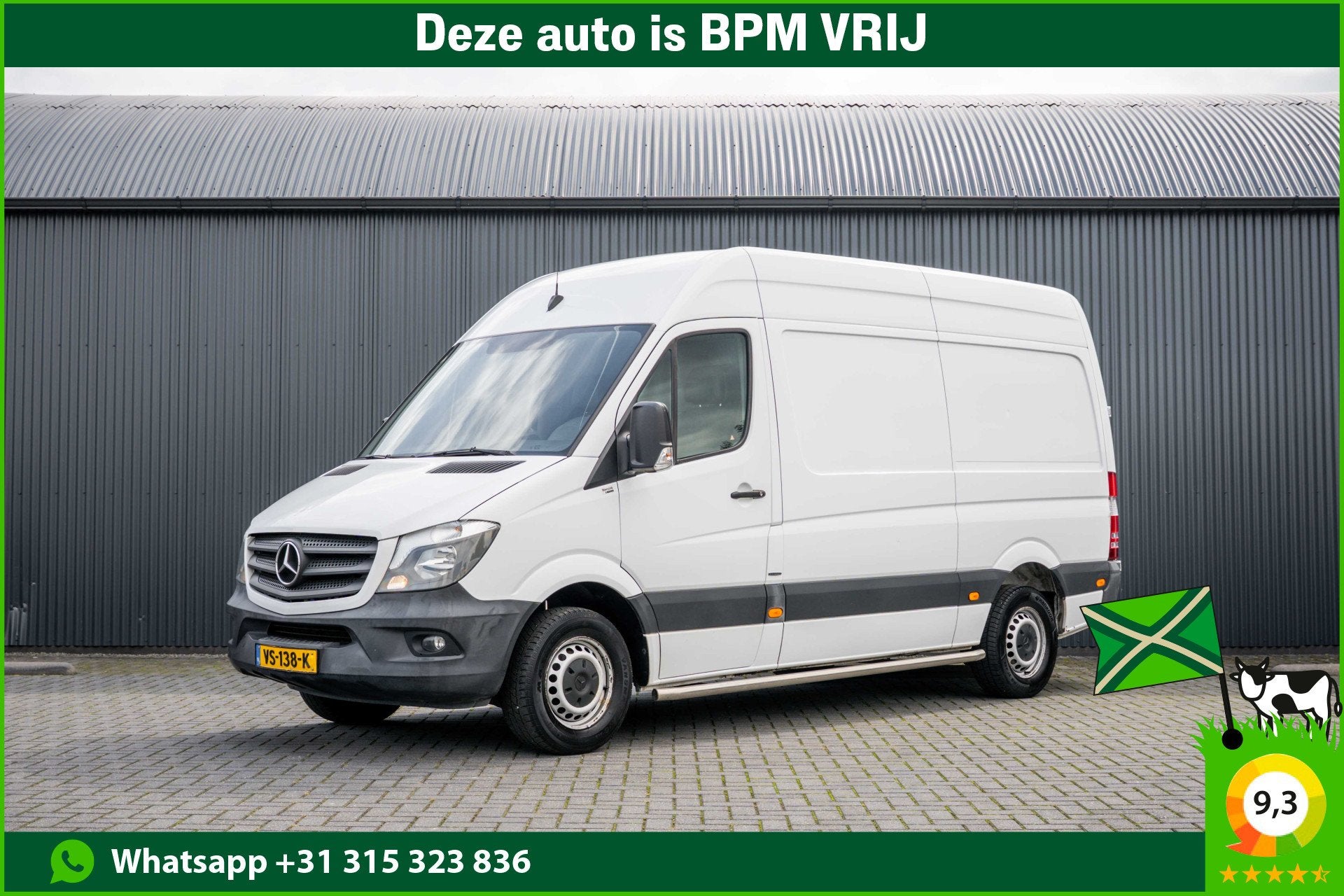 Mercedes-Benz Sprinter 313 CDI L2H2 | Automaat | Camera | Cr, Auto's, Automaat, Euro 5, Gebruikt, Zwart