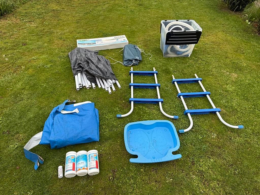 Imtex zwembad 200X300x75 en heel veel accessoires, Tuin en Terras, Zwembad-toebehoren, Ophalen, Gebruikt
