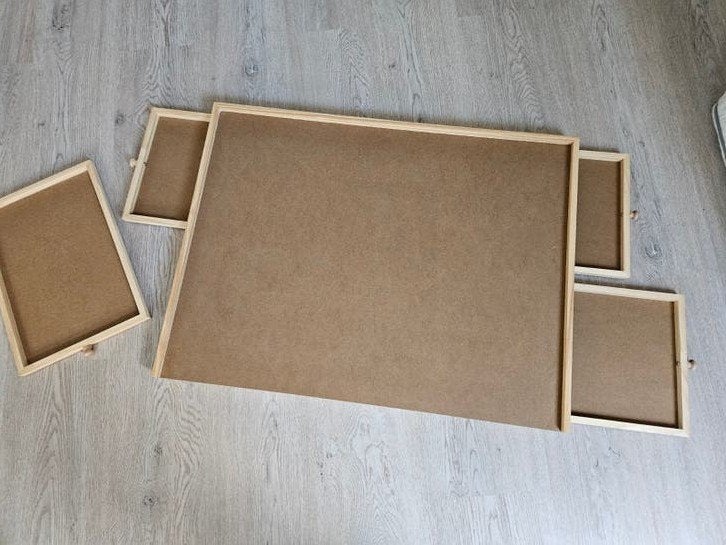Houten Puzzelbord met Sorteerlades - Nieuwstaat, Ophalen, 500 t/m 1500 stukjes, Zo goed als nieuw, Legpuzzel