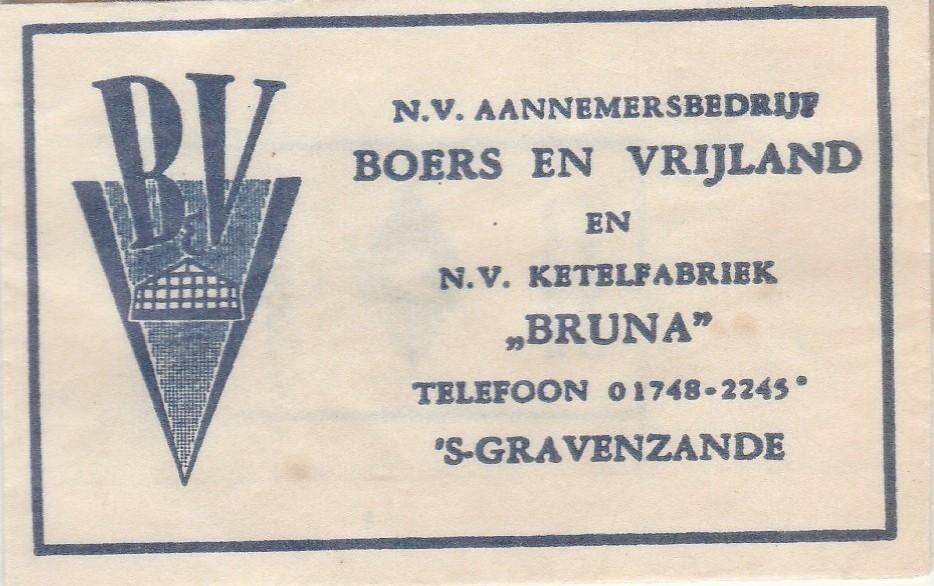 Boers + Vrijland 's-Gravenzande - ketelfabriek Bruna, Verzamelen, Ophalen of Verzenden