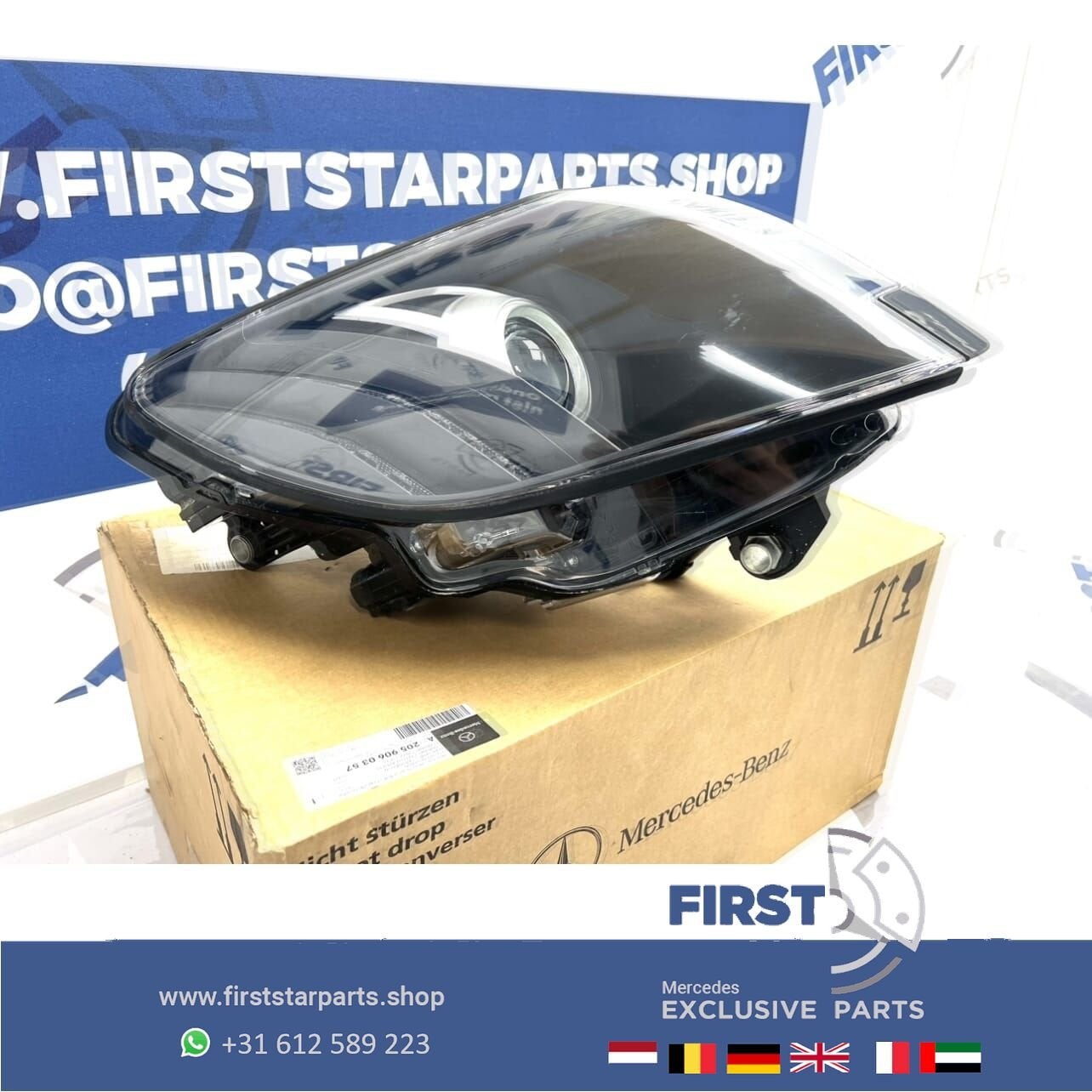 C197 R197 SLS LED KOPLAMP RECHTS Mercedes 2010- SLS 63 AMG O, Gebruikt, -, Ophalen of Verzenden, -